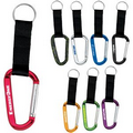 Carabiner w/ Strap & Split Ring